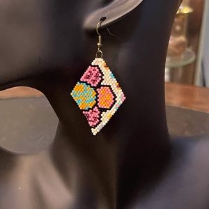 Seed bead earrings
